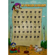 Punjabi alphabet Poster Canvas Movie Film Print A0 A1 A2 A3 A4 A5 A6 Art Wall De