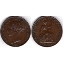 Great Britain. Victoria. Halfpenny 1857. dy21743