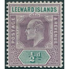 Leeward Islands 1902 ½d. dull purple & green SG20 unused