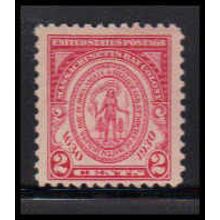 682 2c Massachusetts Just Clears MNH Z0076
