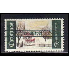 1384 6c Winter Scene Fine MNH GA. PreCnx W2315