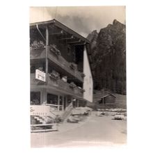CAFE, GARGELLAN unused postcard vintage black and white =