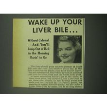 1939 Carter's Little Liver Pills Ad - Your Liver Bile