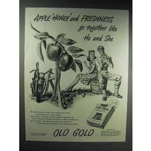 1944 Old Gold Cigarettes Ad - Together Like He and She