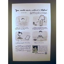1953 Bell Telephone Ad - You Could Never Without