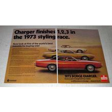 1973 Dodge Charger Ad - Coupe Landau Top, SE, Hardtop