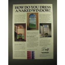 1987 Hunter Douglas Duette Blinds Ad - Dress a Naked Window