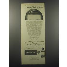 1955 Pantene Vitamin Hair Tonic Ad - Pantene Hair is here