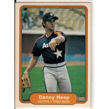 1982 Fleer baseball card 217 Danny Heep- Astros