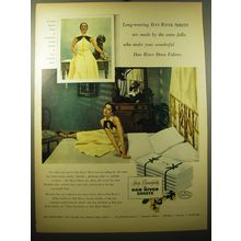 1950 Dan River Sheets Advertisement - Long-wearing Dan River Sheets