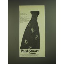 1974 Paul Stuart Skier's Tie Advertisement - Skier's Lift The Skier's Tie