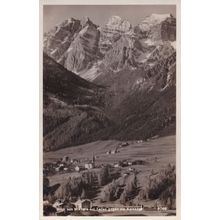 Blick Mieders Talfes Kaikkogel Austria Old Real Photo Postcard