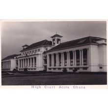 High Court Accra Ghana Real Photo Plain Back Postcard