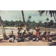 Sierra Leone 1965 African Dance Troup Original Postcard