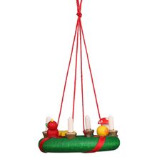 10-0160 - Christian Ulbricht Ornament - Christmas Wreath - .75"H x 2"W x 2"D