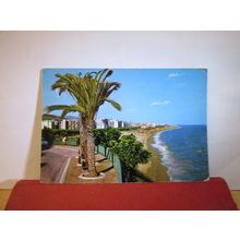 BEACH, CALELLA, COSTA BRAVA, SPAIN unused postcard =