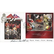Andrew Fox-Pitt Mark Goodwin Hudson Trooping The Colour Hand Signed FDC