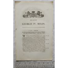 1824 Act of Parliament: Exchequer Bills for Public Works
