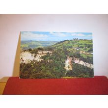 HIGH TOR & RIBER CASTLE, MATLOCK, DERBYSHIRE unused vintage postcard =