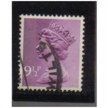 1976 GB 9 1/2P PURPLE F/U SG X884