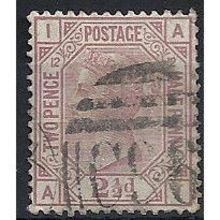 1878 SG141 2 1/2d Rosy-Mauve Plate 12 Good/Fine Used Check Letters "AI".