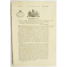 1891 Act of Parliament: debenture stock Perth