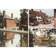 Goudhurst Pond Reflections 3x Views Postcard