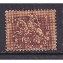 PORTUGAL 1953 1E KNIGHT VALUE USED SG1084 #1