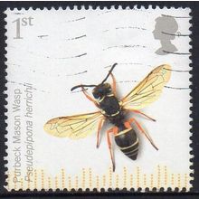 GB 2008 Action For Species - Insects - Purbeck Mason Wasp 1st Used
