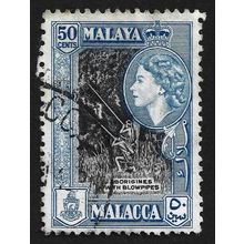 MALAYA MALACCA 1957 50c Sc#52 USED @N799