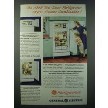 1948 General Electric Two-Door Refrigerator-Home Freezer Ad