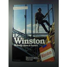 1981 Winston Cigarettes Ad - Nobody Does It Better