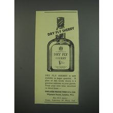 1949 Dry fly sherry Ad - Dry Fly Sherry