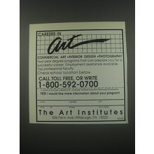 1991 The Art Institutes International Ad - Careers in Art