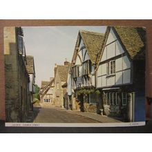 CHURCH STREET, LACOCK. WILTSHIRE vintage unused postcard by Judges =
