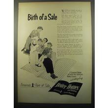 1950 Better Homes and Gardens Magazine Ad - Birth of a Sale