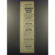 1956 Holiday Magazine Ad - Out Today! Holiday's exciting Summer Travel Issue