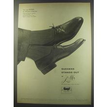 1956 Johnston & Murphy Etna Shoes Ad - Success stands out in J&M