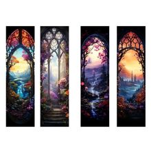 Beautyful Fantasy Window Bookmarks Book Markers Gift For Reader (X4)