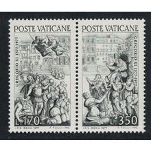 Vatican Frescos by G. Vasari Pope Gregory 2v in pair 1977 MNH SG#677-678 Sc#614a
