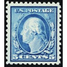 504, Mint VF NH 5¢ With Odd Inking Freak Error - Stuart Katz