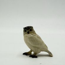 Vintage Retired Hagen Renaker Snowy Owl Miniature Figurine Ceramic 1”