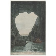 Environs de Brest: MORGAT. Les Grottes France early 20th C. RPPC C JEANGETTE 21
