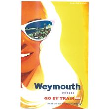 UK RAIL ADVERISING BRITISH RAILWAYS WEYMOUTH DORSET CARD NO 10662544