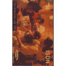 ISDN S'pore $5 Telephone Card (Used)