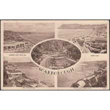 Multiview, Scarborough, Yorkshire, c.1940s - HO Taylor Postcard