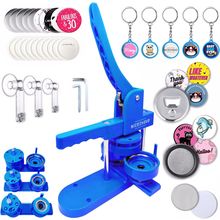 Button Maker Machine Multiple Sizes 1+1.25+2.25In (500 Buttons,15 Bottle Openers