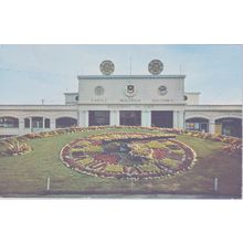 The Floral Clock & Castle Buildings Southsea Hampshire Postcard (QHAM213)