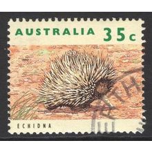 AUSTRALIA 1992: WILDLIFE DEFINITIVES - 35c ECHIDNA USED (G8)