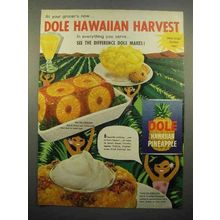 1957 Dole Pineapple Ad - Dole Hawaiian Harvest